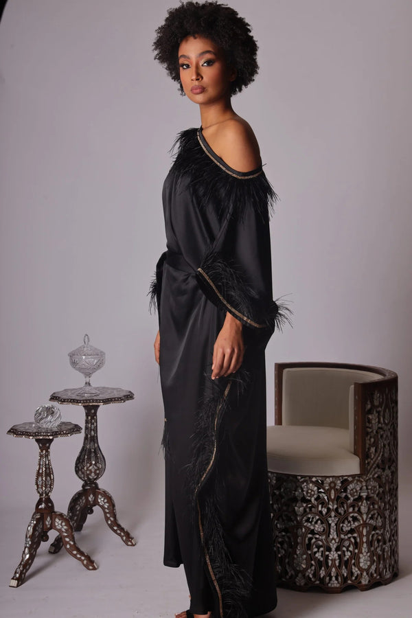 Feathery Silk Abaya