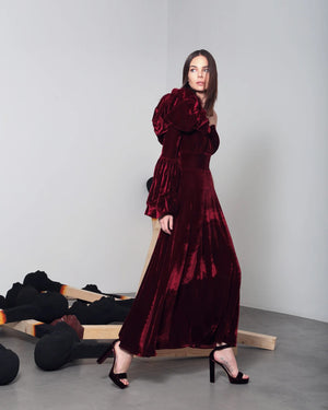 Burgundy Velvet  Elegance