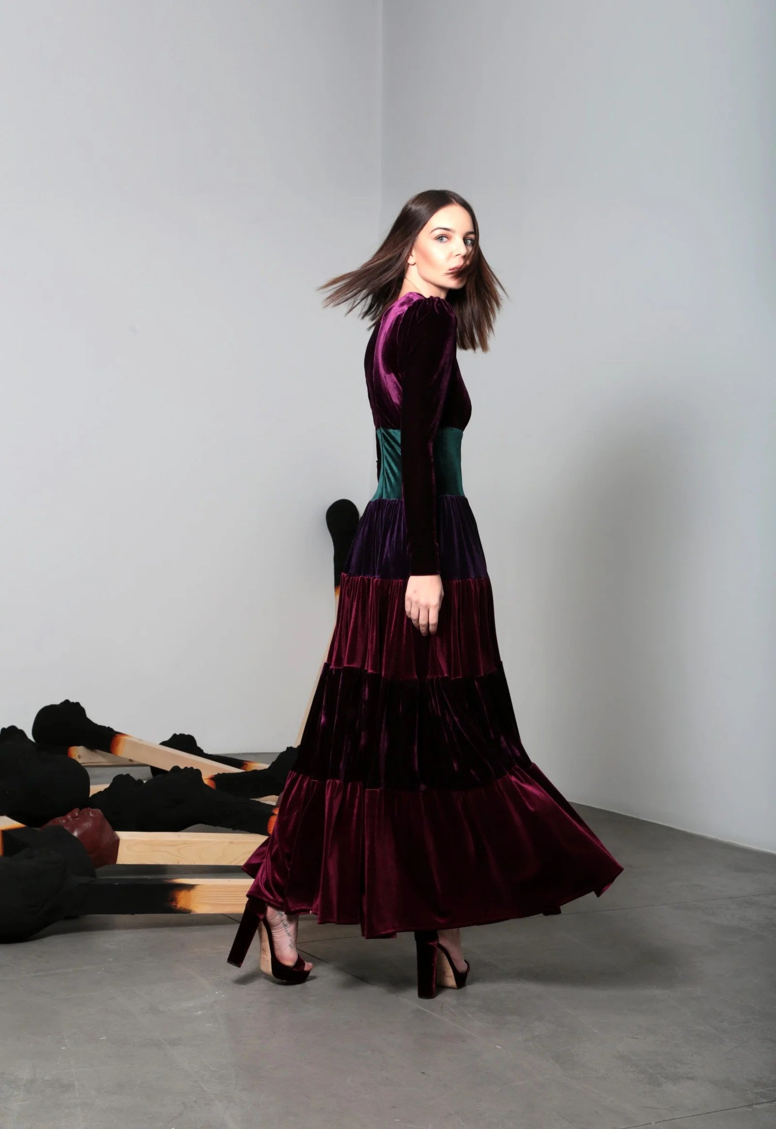 Buy Velvet Aurora Dress Online | Noor Azhari