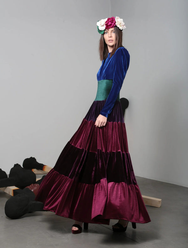 Velvet Ombré Dress