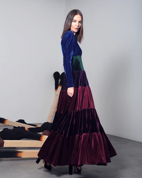 Velvet Ombré Dress