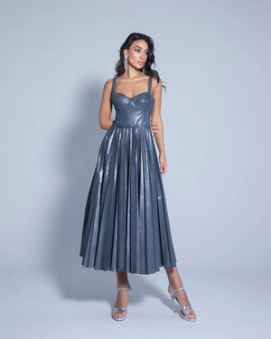 Pleated Denim