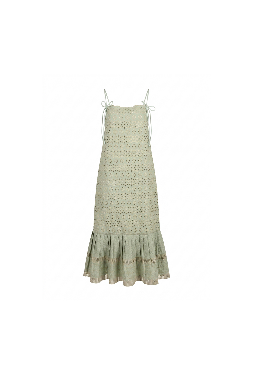 Mint Eyelet Dress