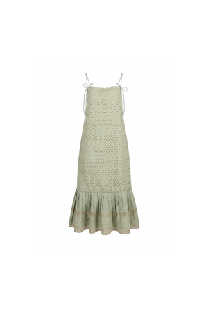 Mint Eyelet Dress