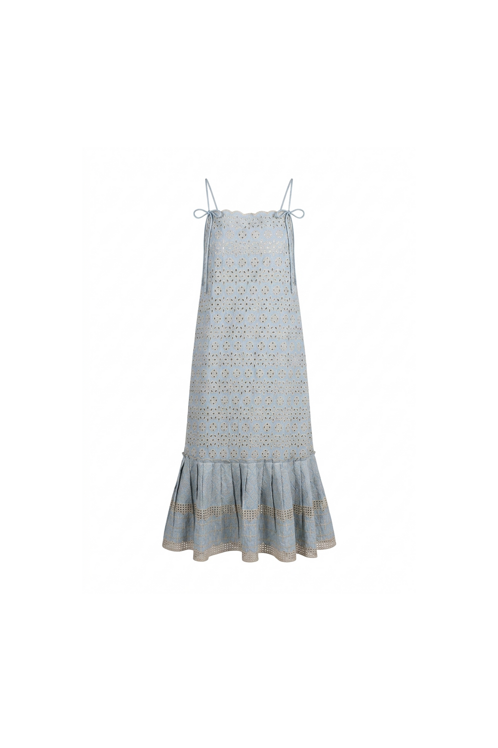 Sky Blue Eyelet Dress