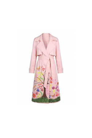 blossom trench-coat