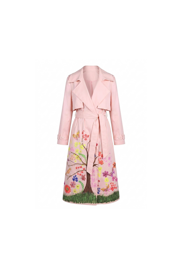 blossom trench-coat