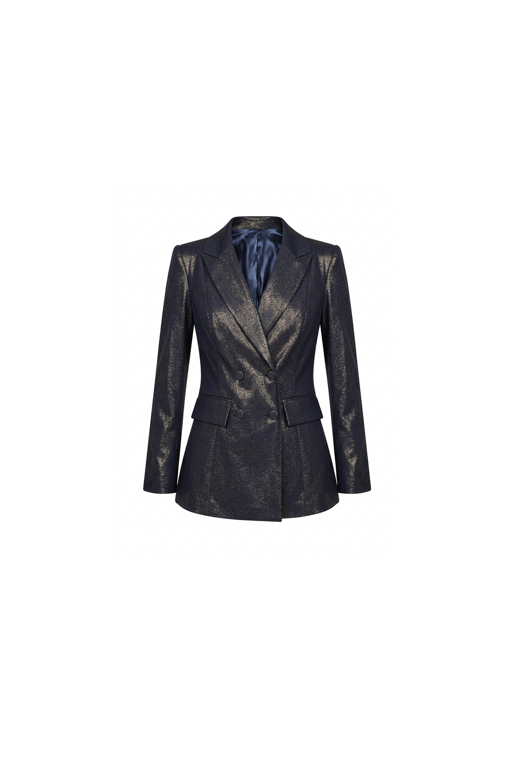 Metallic denim gold Blazer