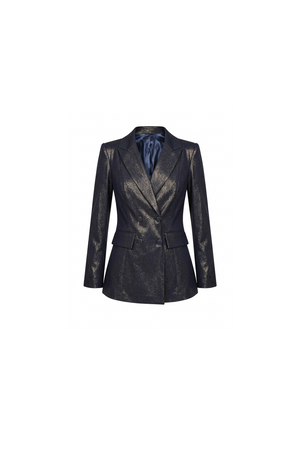 Metallic denim gold Blazer