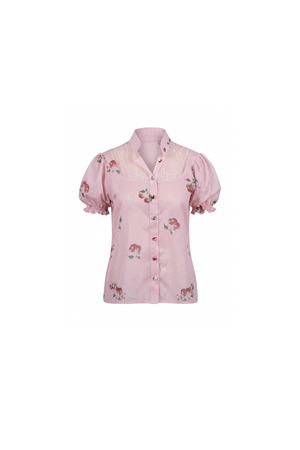 Cherry pink Lace Blouse