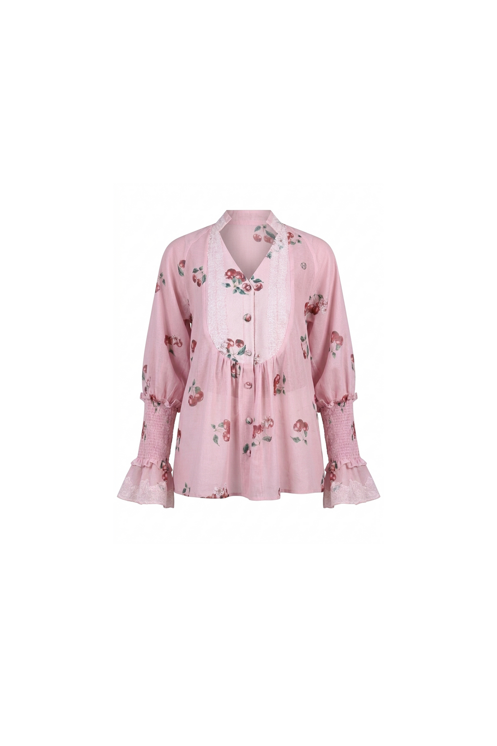 Cherry pink Lace Blouse
