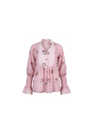 Cherry pink Lace Blouse