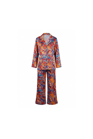 Paisley Satin trim Set