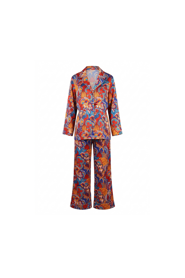 Paisley Satin trim Set