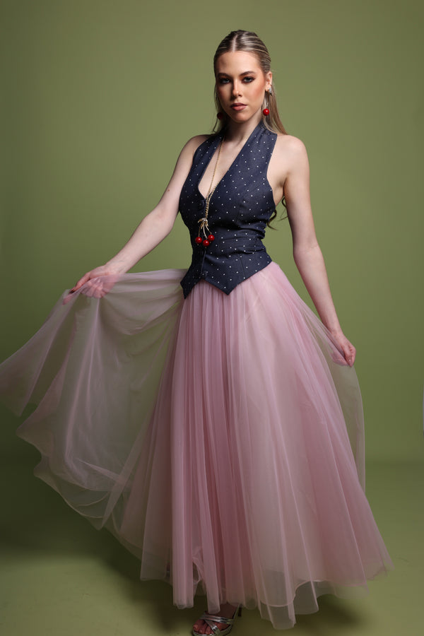 Soft Tulle Maxi Skirt