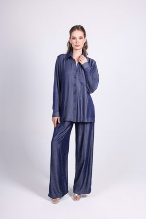 Light Denim Strass Set