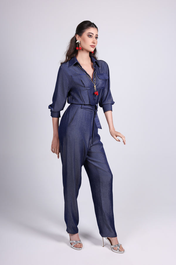 Light Denim Jumpsuit