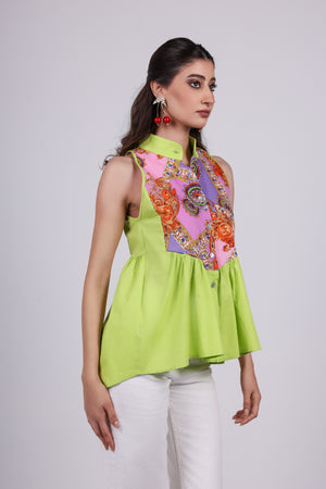 Paisley Panel Top
