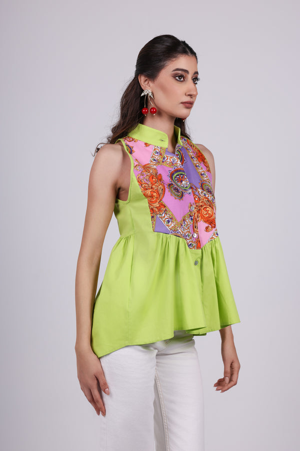 Paisley Panel Top