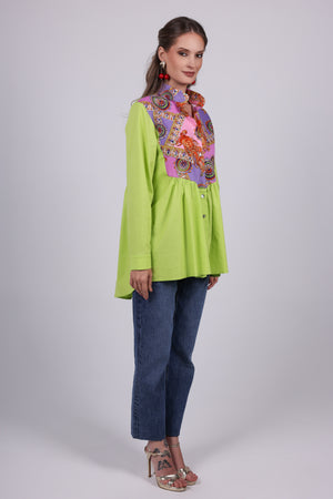 Paisley Panel Blouse