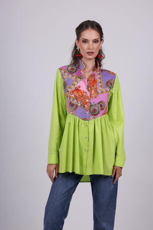 Paisley Panel Blouse