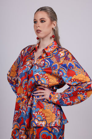 Paisley Satin  Set