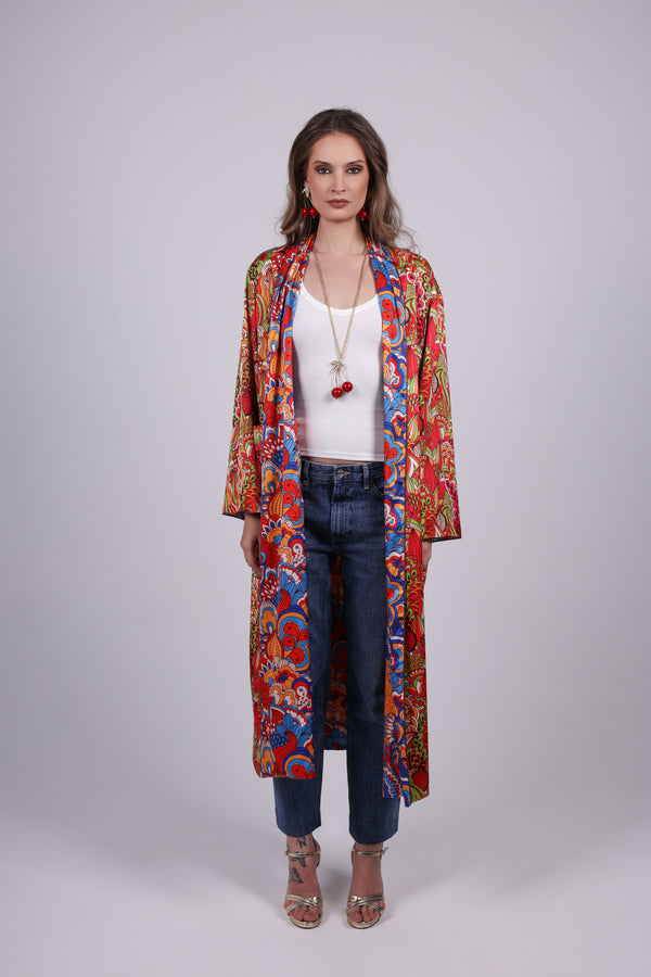 Double Face Satin Cardigan
