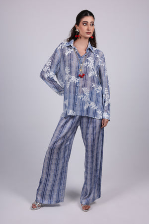 Embroidered Silk Chiffon Set