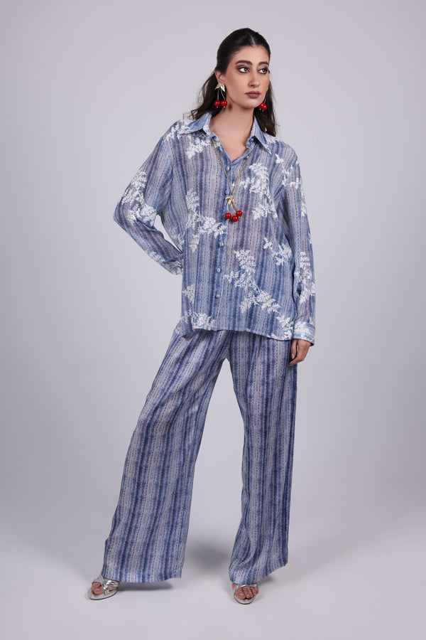 Embroidered Silk Chiffon Set