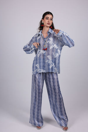 Embroidered Silk Chiffon Set
