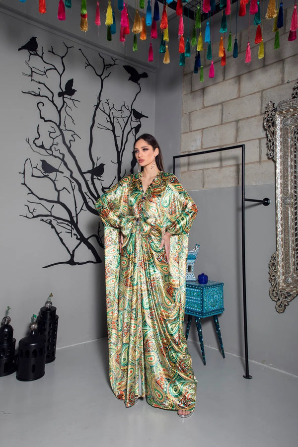 Silk Velvet Mandela Abaya