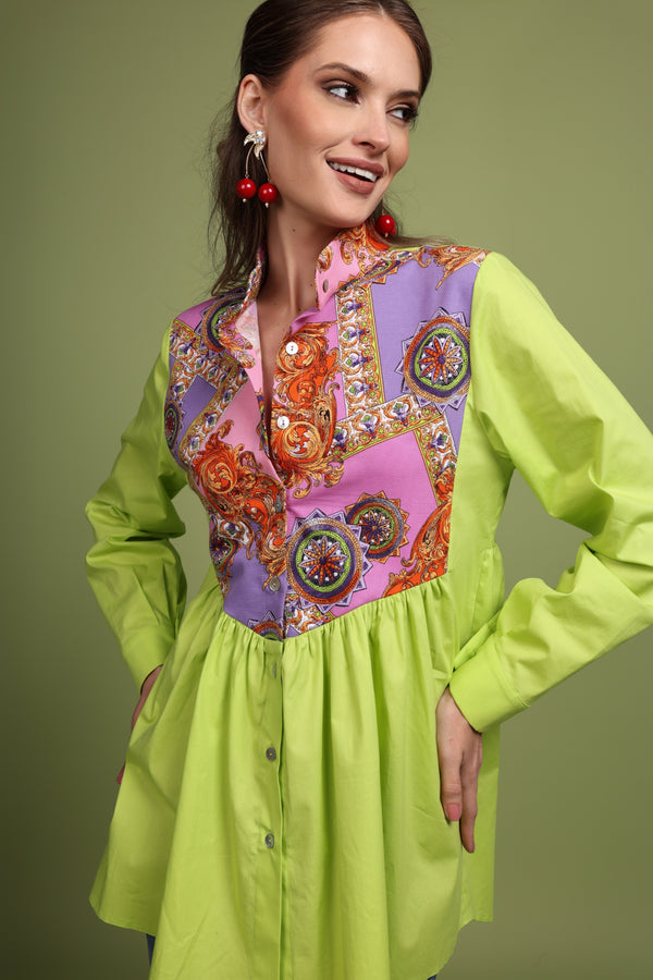 Paisley Panel Blouse