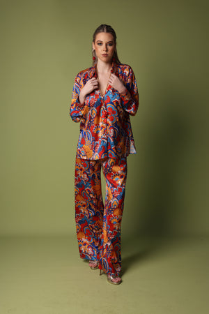 Paisley Satin  Set