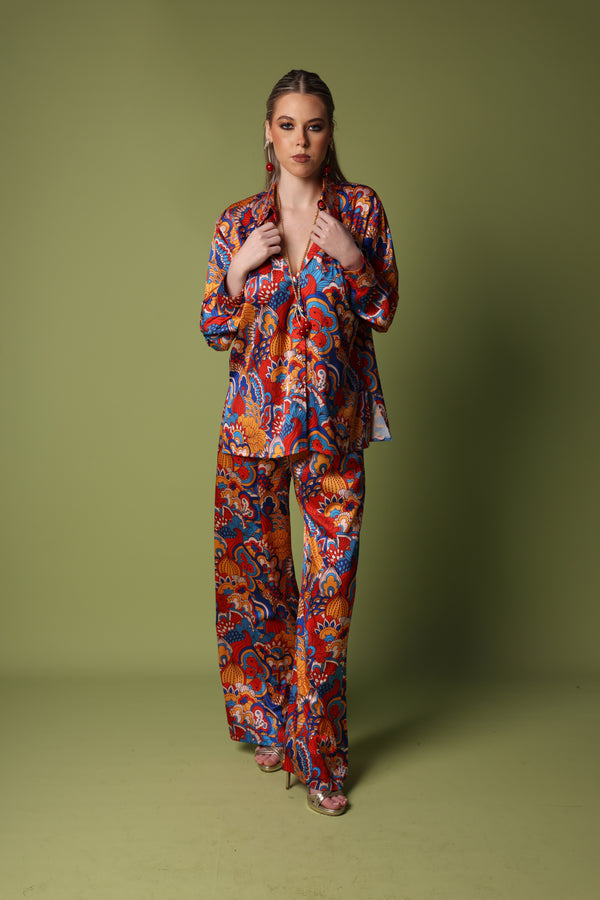 Paisley Satin  Set