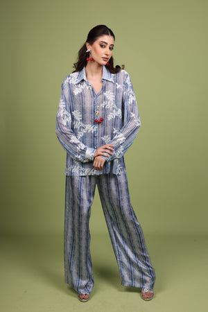 Embroidered Silk Chiffon Set
