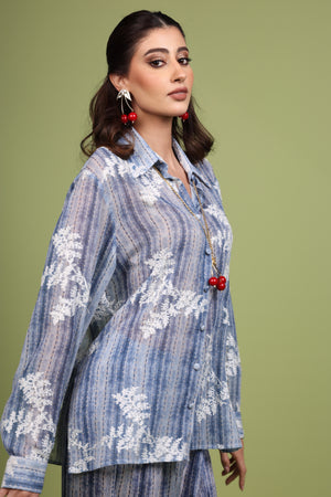Embroidered Silk Chiffon Set
