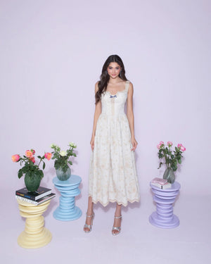 Buttercream Lace Midi