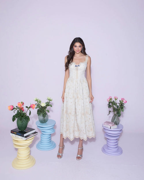 Buttercream Lace Midi