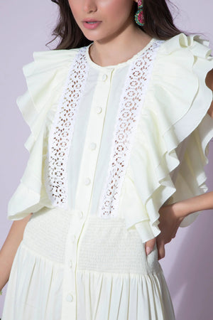 Rosé Cascade Dress