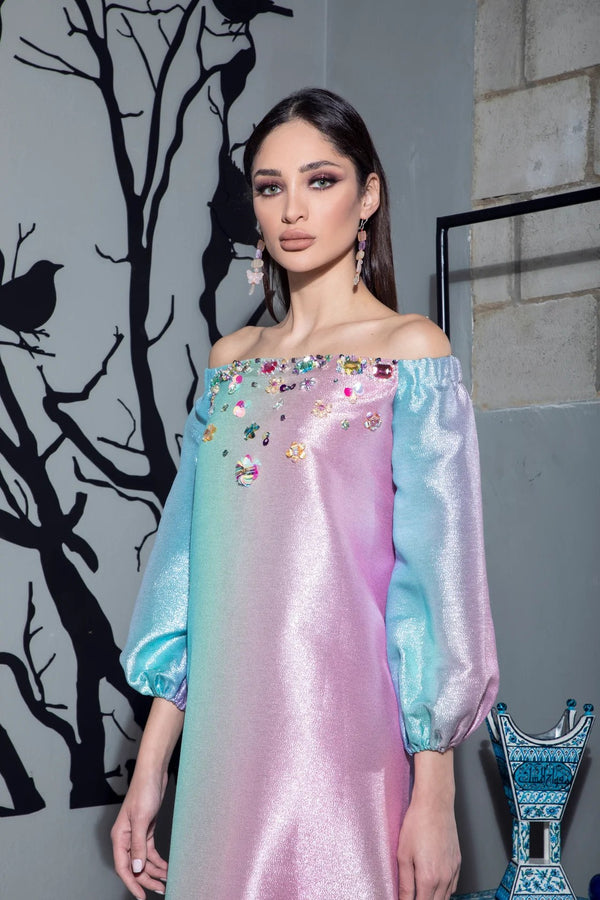 Off Shoulder Rainbow