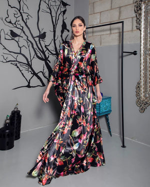 Silk Velvet Mandela Abaya