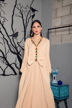 Dress Kaftan with a bow