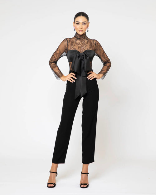 Lace Bow Jumpsuit