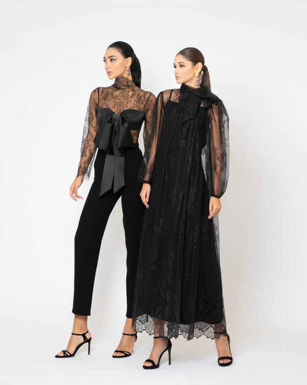 Lace Bow Jumpsuit