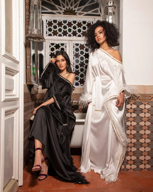 Feathery Silk Abaya