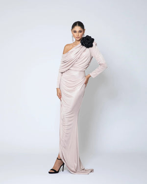 Draped Jersey Gown
