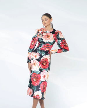 Bloom Velvet Dress