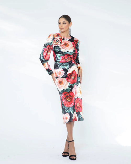Bloom Velvet Dress