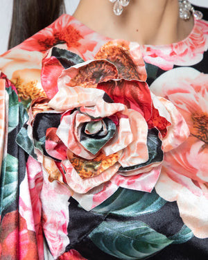 Bloom Velvet Dress