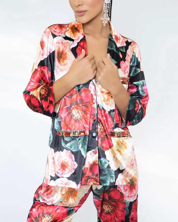 Floral Velvet set